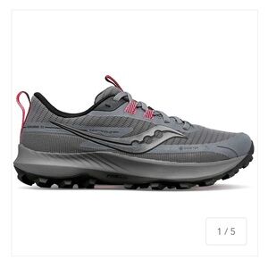 Saucony Gray and Pink Athletic Shoes